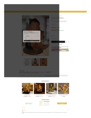 Elegant Gajanan Murti Idol Showpiece – A Meaningful Gift of Faith and Prosperity