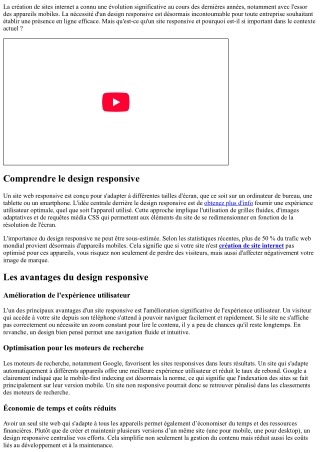 Création de sites responsive : pourquoi c'est essentiel aujourd'hui ?