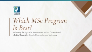 Which MSc Course Is Best for Future-Ready Careers