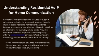 Understanding Residential VoIP for Home Communication