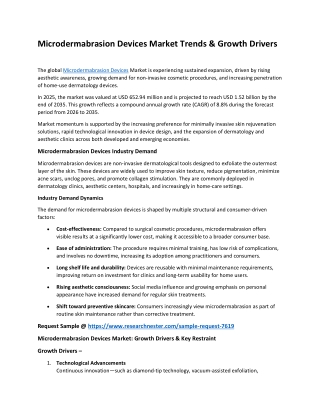 Microdermabrasion Devices Market | Staying Up to Date with New Development Plans