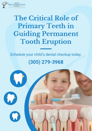 The Critical Role of Primary Teeth in Guiding Permanent Tooth Eruption