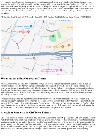 Best Roofing Contractor Fairfax: All Day Roofing Fairfax’s Customer Stories