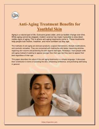 Anti-Aging Treatment Benefits for Youthful Skin