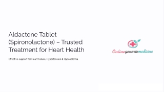 Buy Aldactone 25 mg Tablet – Online Generic Medicine