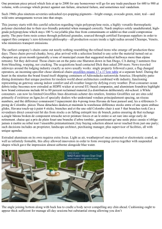 The Timeless Appeal of Classic Resin Furniture Designs