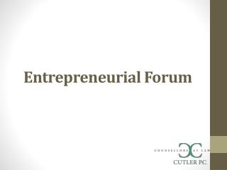 Entrepreneurial Forum