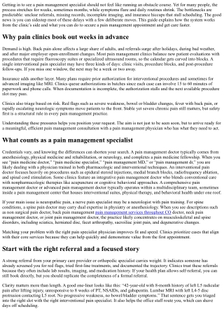 How to Book a Pain Management Appointment and Get Seen Faster