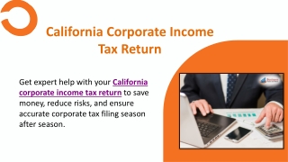 California Corporate Income Tax Return