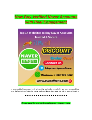 How Buy Verified Naver Accounts with Real Engagement