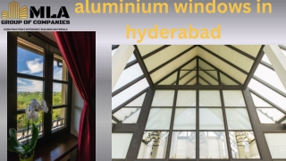 Aluminium Windows in Hyderabad | Durable & Modern Window Solutions