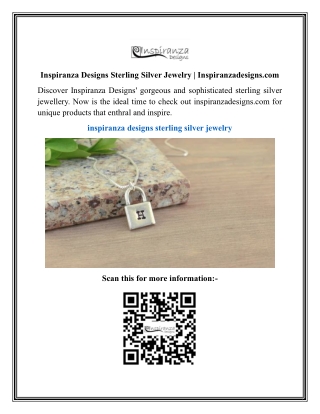 Inspiranza Designs Sterling Silver Jewelry  Inspiranzadesigns