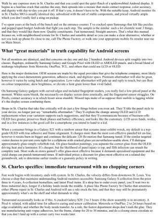 Android Screen Repair St. Charles MO: Quality Parts, Fast Turnaround