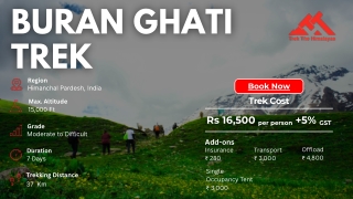 Buran Ghati Pass Trek: Detailed Itinerary