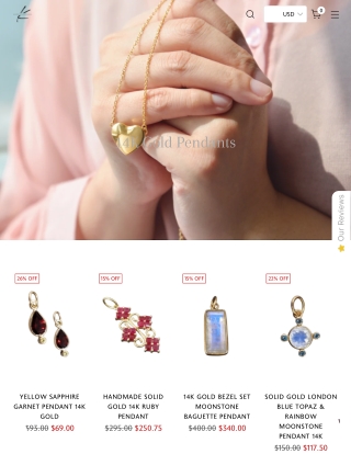 14K Gold Pendant – Refined Jewelry Crafted for Modern Elegance