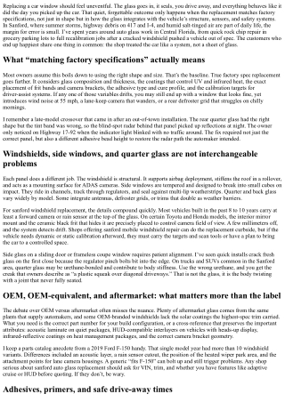 Sanford Car Window Replacement: Matching Factory Specifications