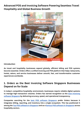 Which is the best POS software in Singapore for global businesses?