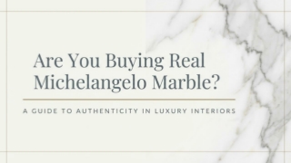 Are You Buying Real Michelangelo Marble?