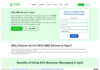 RCS SMS Service in Agra