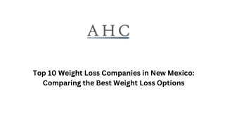 Top 10 Weight Loss Companies in New Mexico Comparing the Best Weight Loss Options