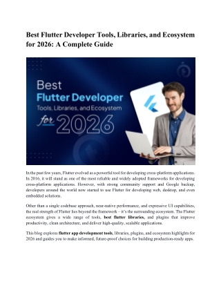 Best Flutter Developer Tools, Libraries, and Ecosystem for 2026