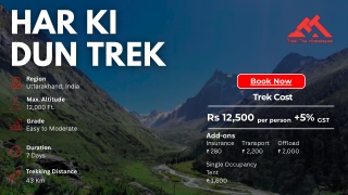 Har Ki Dun Trek: Detailed Itinerary