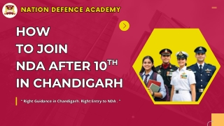 How to join NDA after 10th in Chandigarh