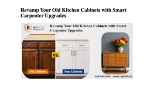 Revamp Your Old Kitchen Cabinets with Smart Carpenter Upgrades