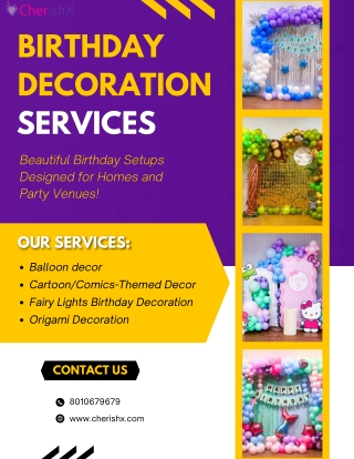 birthday decoration service in Bangalore