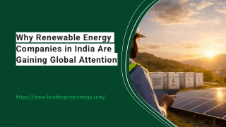 Why Renewable Energy Companies in India Are Gaining Global Attention