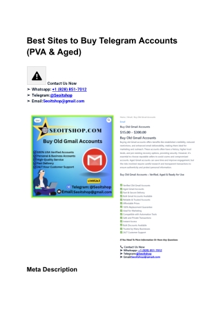 Best sites to Buy Telegram Accounts (PVA & Aged) (11)