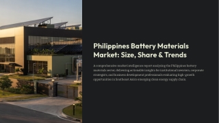 Philippines Battery Materials Market