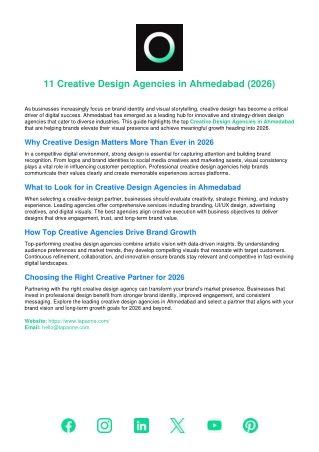 11 Creative Design Agencies in Ahmedabad (2026)