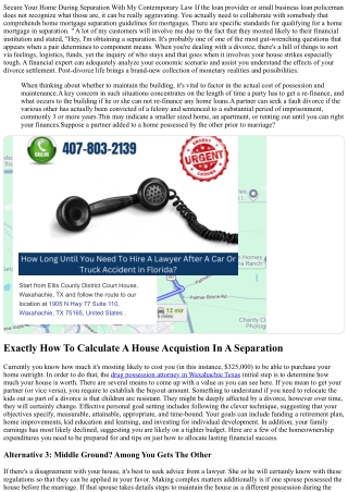 Can You Keep The Marital Home In Your Separation?