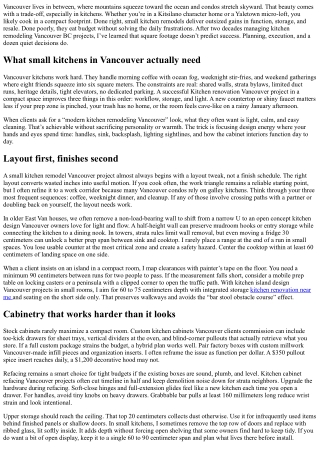 Small Kitchen Remodel Vancouver: Big Impact in Compact Spaces