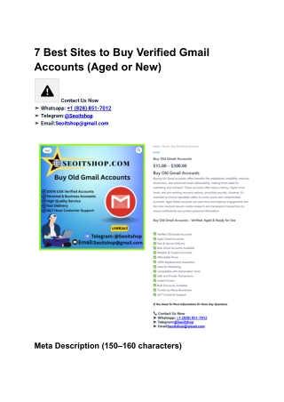 7 Best Sites to Buy Verified Gmail Accounts (Aged or New) ... (8)