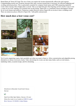 Ordinary Cost Of Booking A Location? Wedding Events, Planning