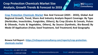 Crop Protection Chemicals Market Size Analysis, Growth Trends & Forecast to 2033