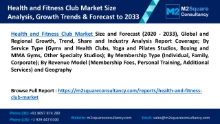 Health and Fitness Club Market Size Analysis, Growth Trends & Forecast to 2033