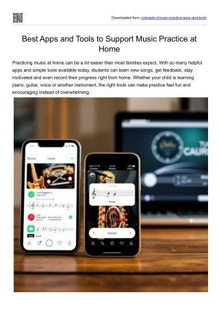 Best Apps and Tools to Support Music Practice at Home
