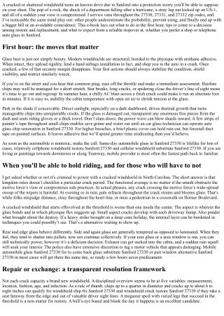 Broken Windshield Sanford 27330: Emergency Steps