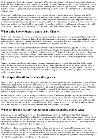 Phone Factory St Charles MO: Premier iPhone and iPad Repairs