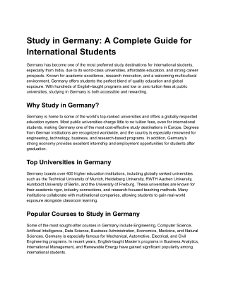 Study in Germany_ A Complete Guide for International Students
