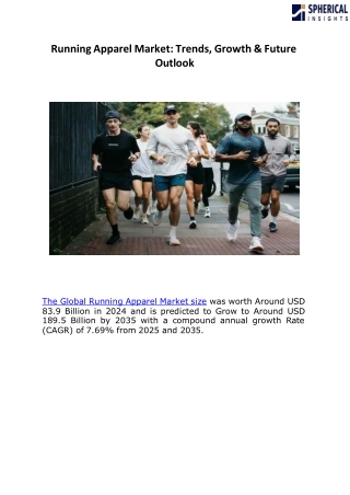 Running Apparel Market f