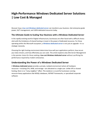 High-Performance Windows Dedicated Server Solutions _ Low Cost & Managed (1)