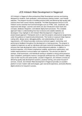 JCS_Infotech_Web_Development_Nagercoil