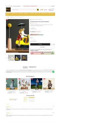 Bring Home Love and Adventure with the Scooter Couple Showpiece