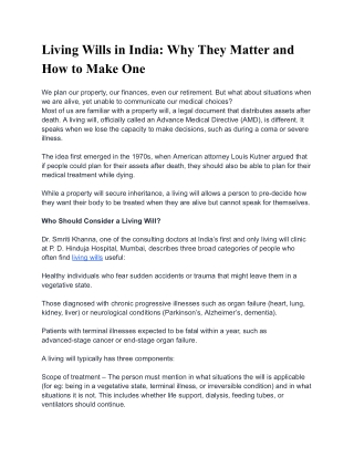 Living Wills in India_ Why They Matter and How to Make One