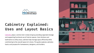 Cabinetry Explained Uses and Layout Basics