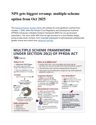 NPS gets biggest revamp_ multiple-scheme option from Oct 2025